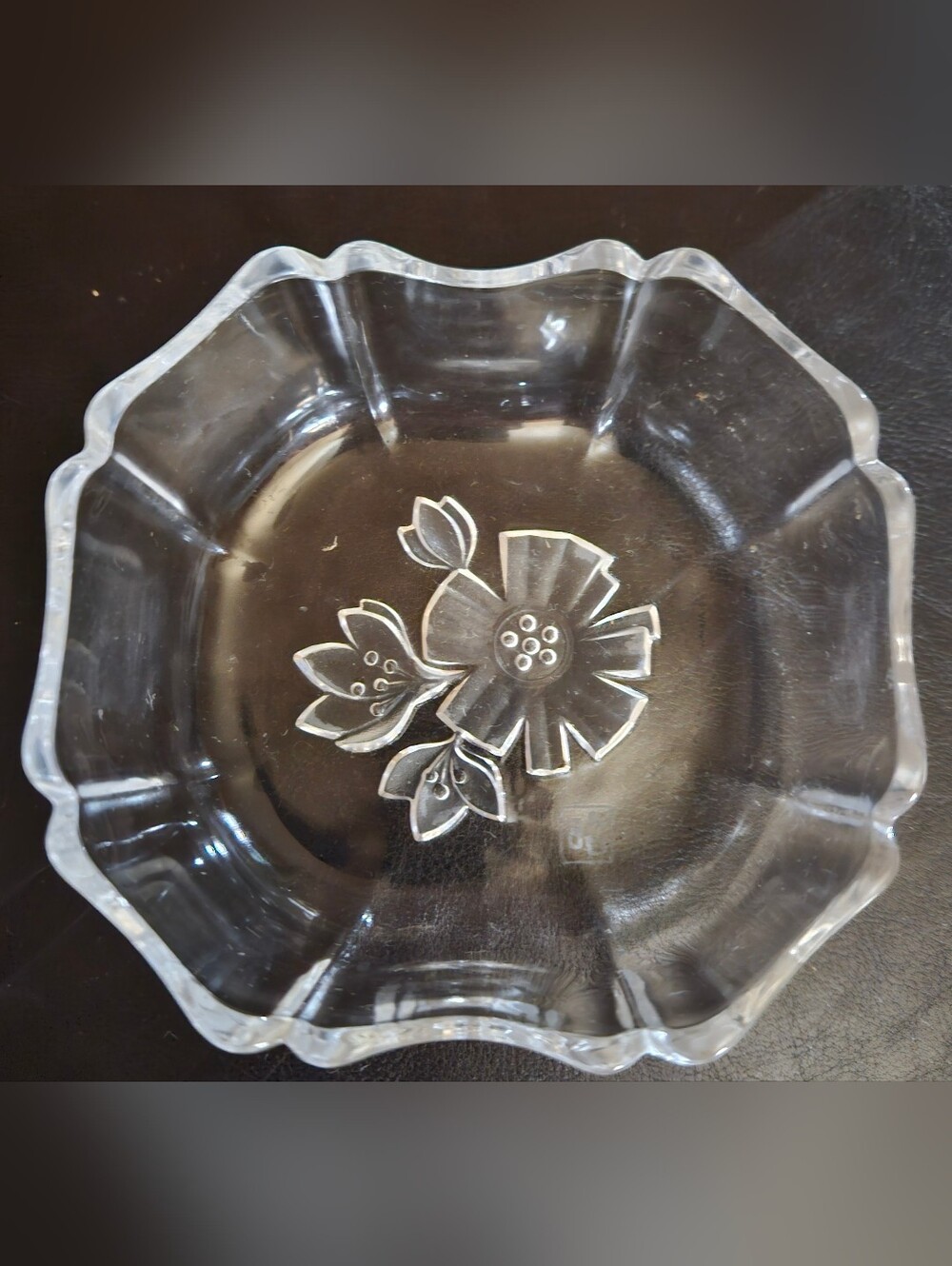 Aderia Glass MCM Flower Appetizer Sushi Sauce Bowls Japan